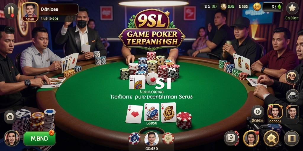 Screenshot gameplay Poker yang menarik dan seru di 9SL.