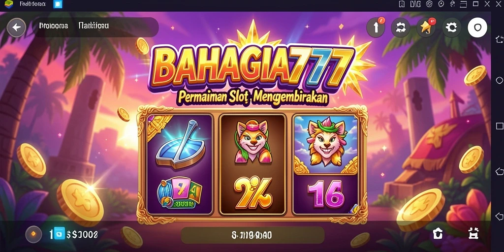 Tangkapan layar utama BAHAGIA777 menampilkan aksi slot yang mendebarkan.