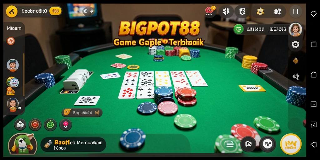 Gameplay seru dan interaktif dari BIGPOT88 dalam permainan Gaple.