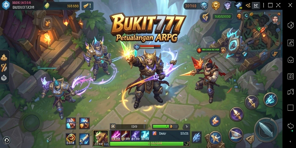 Tampilan utama gameplay BUKIT777 yang seru dan mendebarkan.