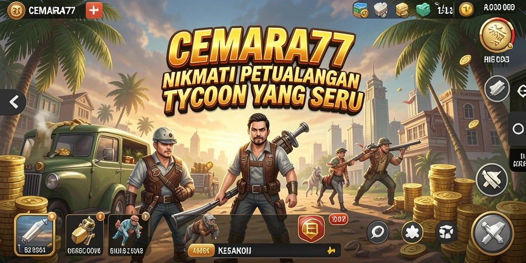 Tangkapan layar menunjukkan gameplay CEMARA77 yang menarik dan menantang.