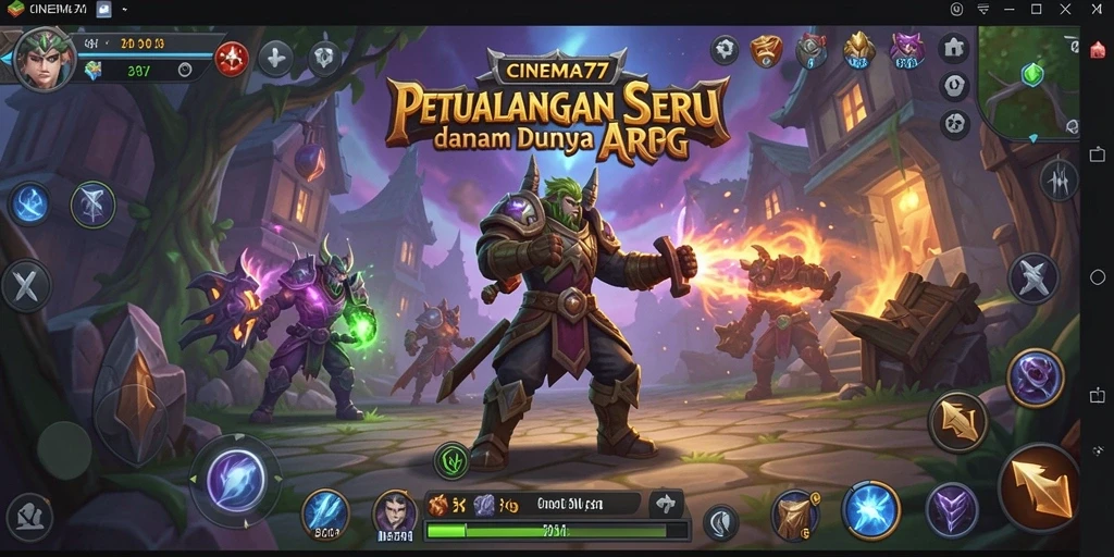 Tampilan gameplay seru di CINEMA77 yang memukau.