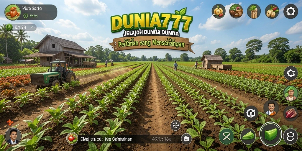 Tampilan gameplay DUNIA777 yang penuh warna dan menarik.