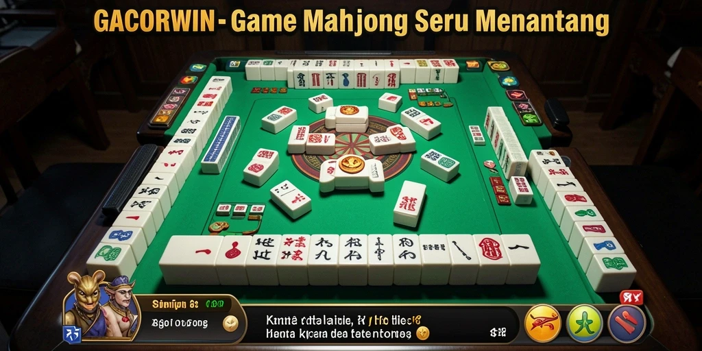 Screenshot GACORWIN menampilkan gameplay Mahjong yang menantang.