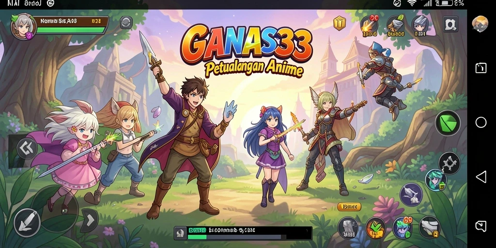 Gameplay seru dengan karakter Anime yang menarik di GANAS33.