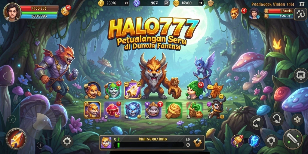 Tangkapan layar gameplay HALO777 menampilkan karakter dalam petualangan seru.