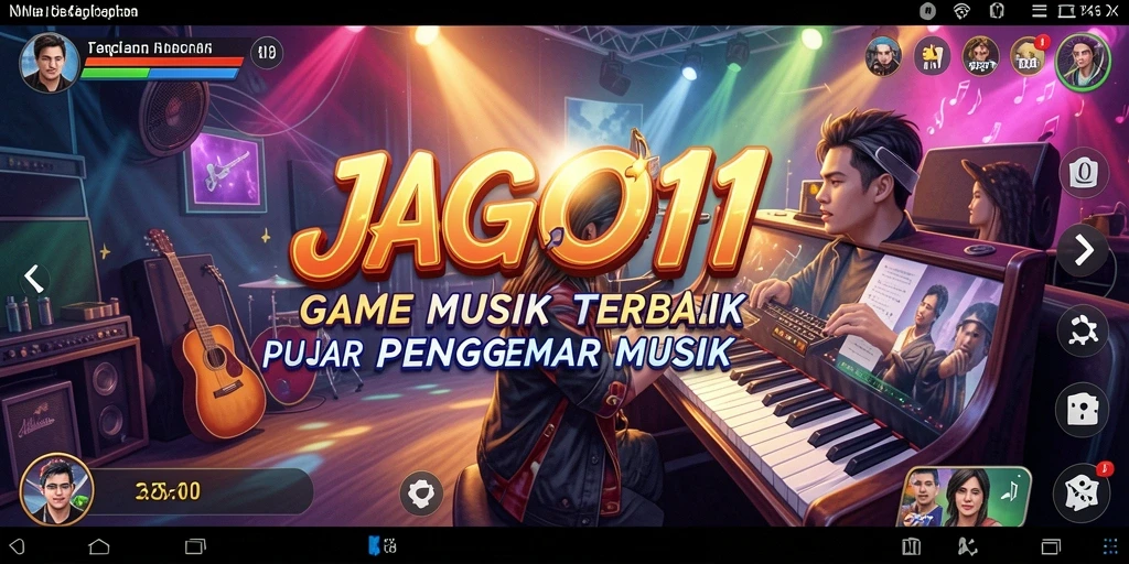 Tampilan menarik dari gameplay JAGO11 yang penuh musik.