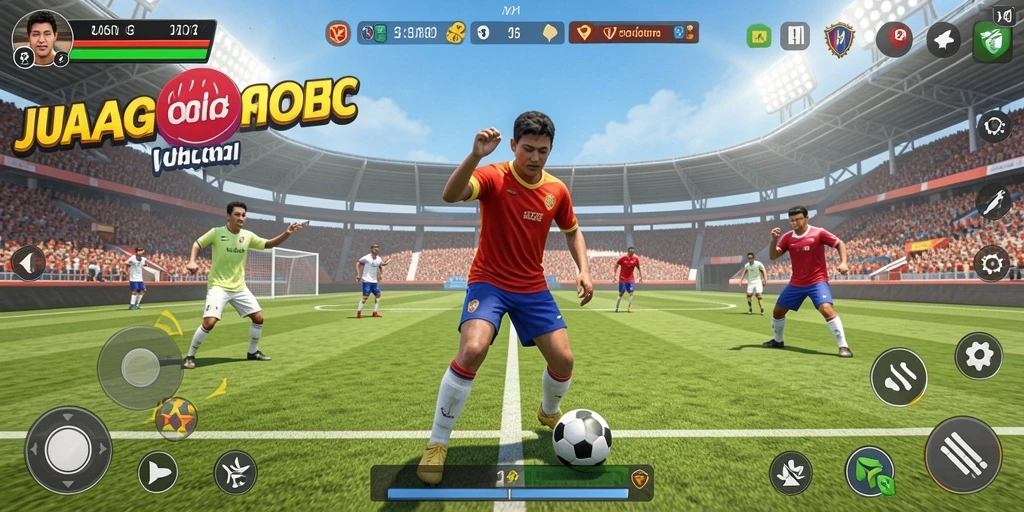 Screenshot JUARAGO menampilkan aksi seru dalam pertandingan olahraga.