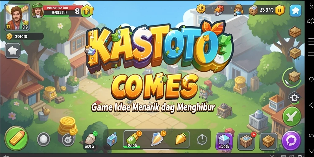 Screenshot utama KASTOTO menampilkan gameplay seru dan interaktif.