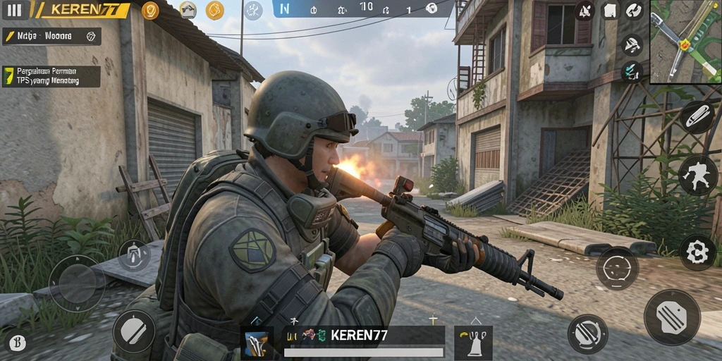 Tangkapan layar dari gameplay seru KEREN77.