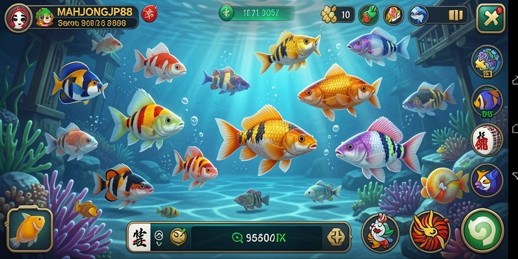 Gameplay seru tembak ikan dalam MAHJONGJP88 yang menantang.