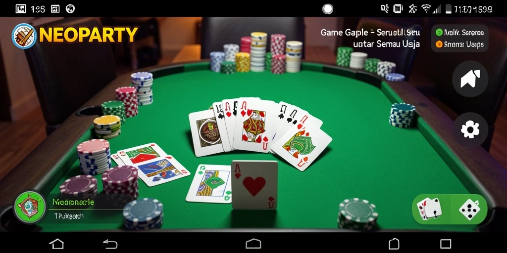 Tangkapan layar gameplay Gaple yang seru dan penuh strategi.