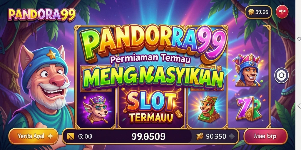 Gameplay Slot seru di PANDORA99 dengan grafis menarik dan fitur bonus.
