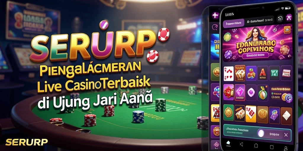 Tampilan mendebarkan dari permainan Live Casino di SERURP.