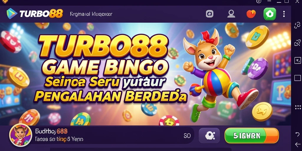 Tampilan permainan Bingo yang mendebarkan dari TURBO88.
