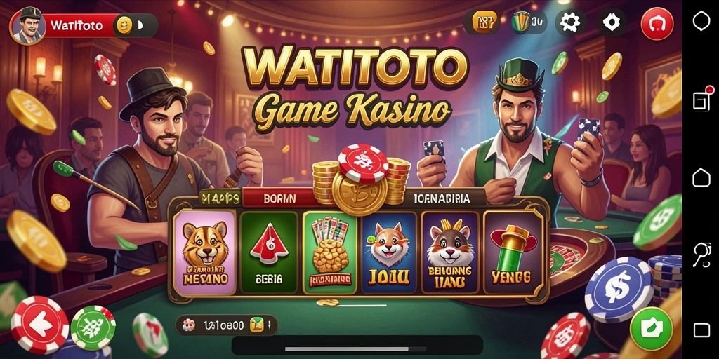 Screenshot gameplay WATITOTO yang menampilkan keseruan permainan Kasino.