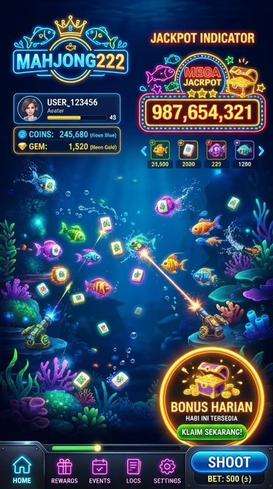 Tampilan antarmuka aplikasi mahjong222 yang menawan dan user-friendly.